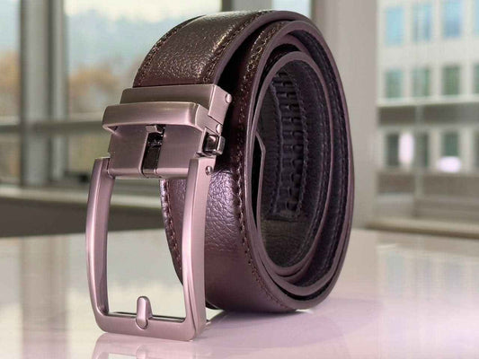 Cinturón Automático Formal OFFICE Brown/Graphite – SOLID FIT