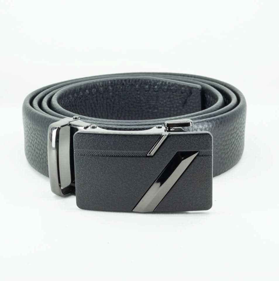 Cinturón Automático Vector Black – Negro Liso con Hebilla Negra