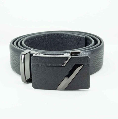 Cinturón Automático Vector Black – Negro Liso con Hebilla Negra